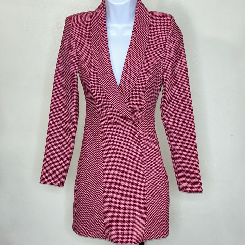 Zara Red Checkered Dress
